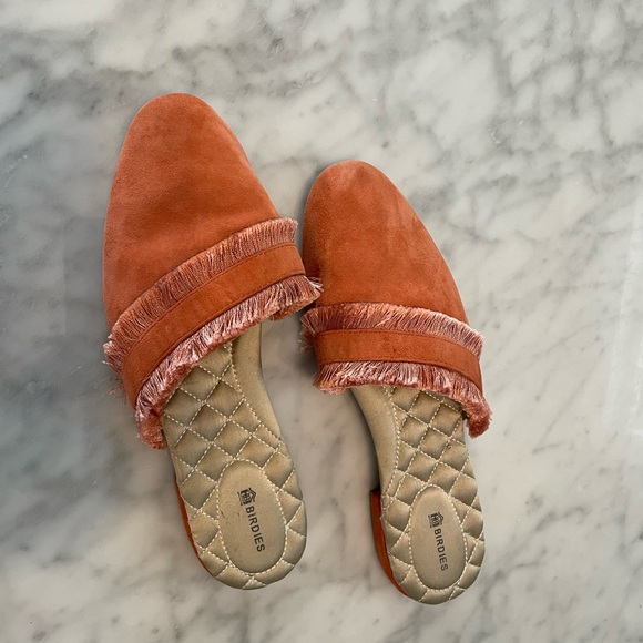 Birdies Ani fringe quilted mule flats. Size 8 - Picture 4 of 14